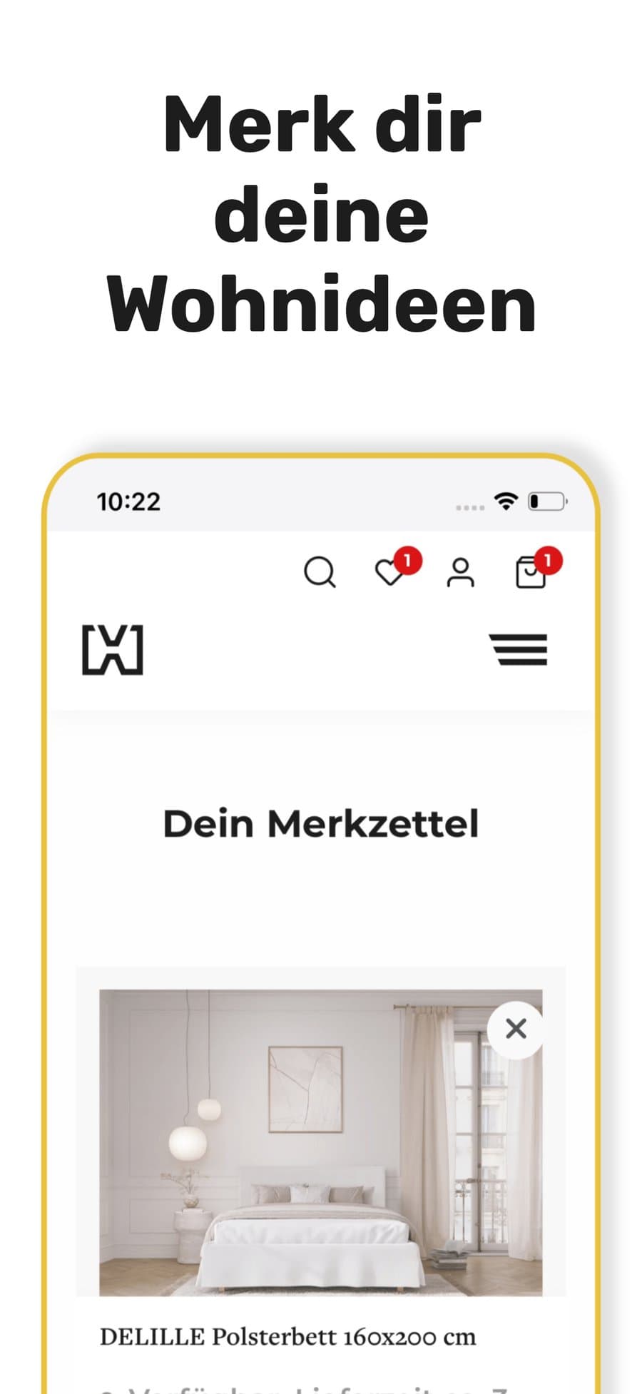 Screenshot der App